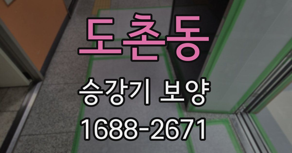도촌동 승강기 보양