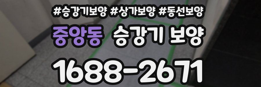 중앙동 승강기 보양