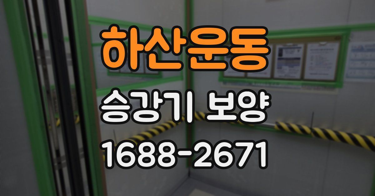 하산운동 승강기 보양