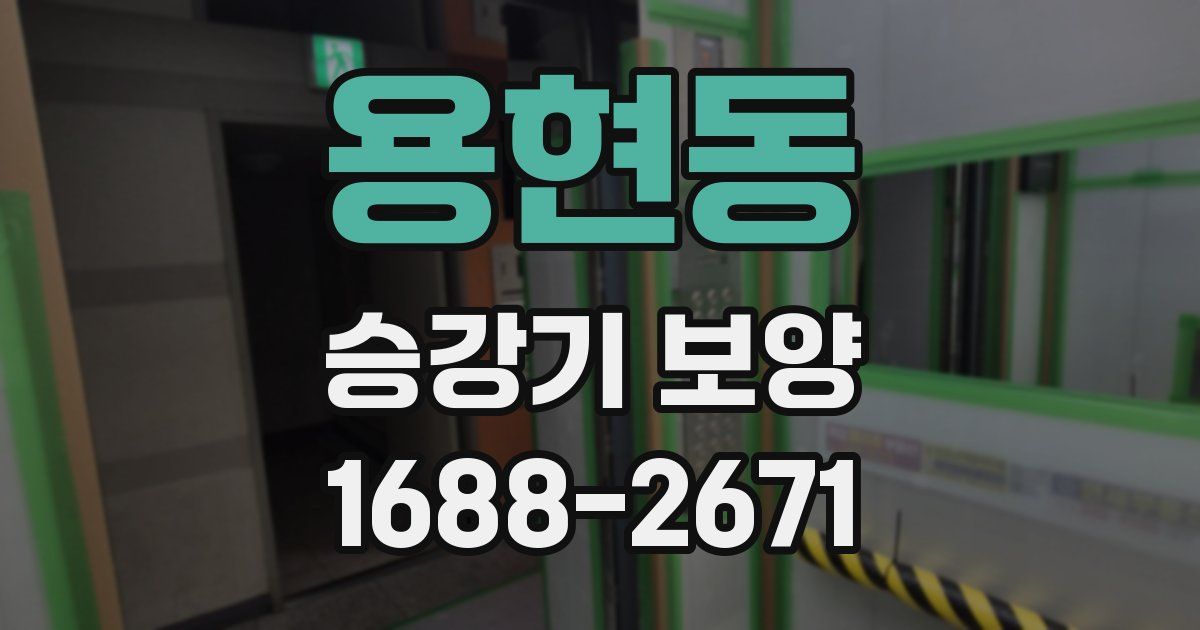 용현동 승강기 보양