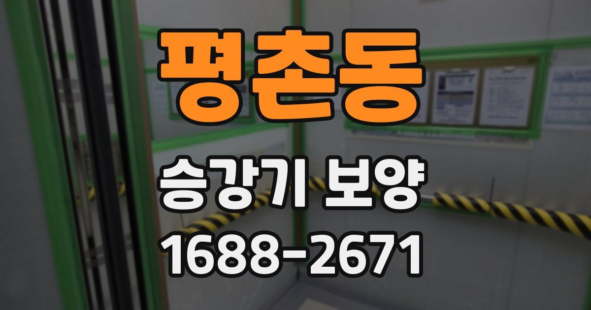 평촌동 승강기 보양
