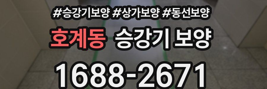 호계동 승강기 보양