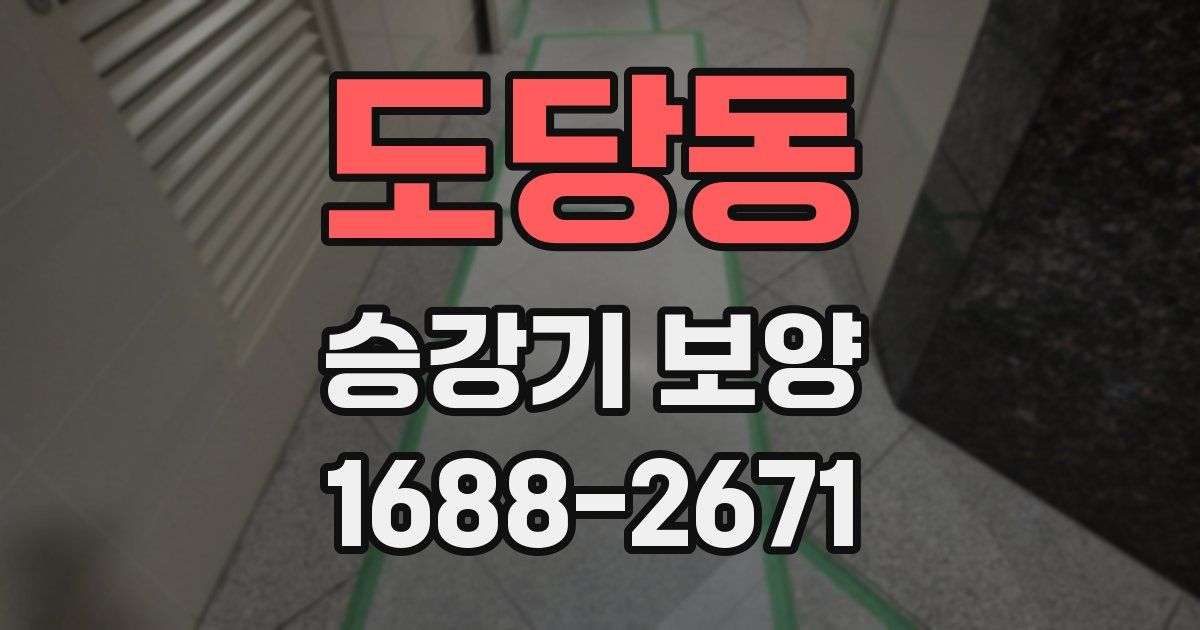 도당동 승강기 보양