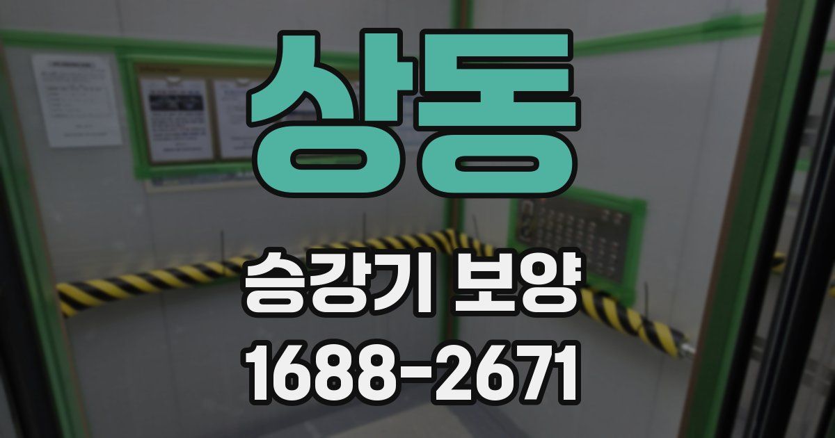 상동 승강기 보양