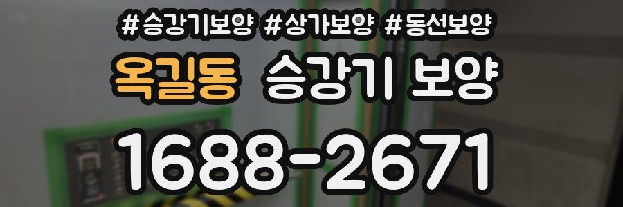 옥길동 승강기 보양