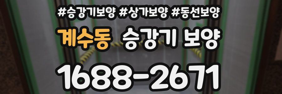 계수동 승강기 보양