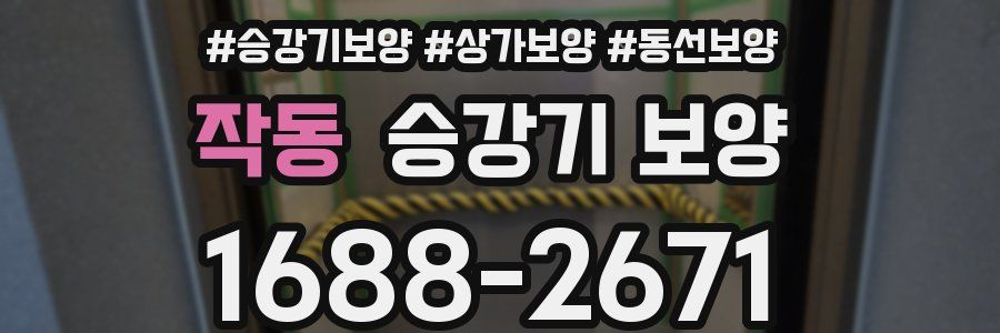 작동 승강기 보양