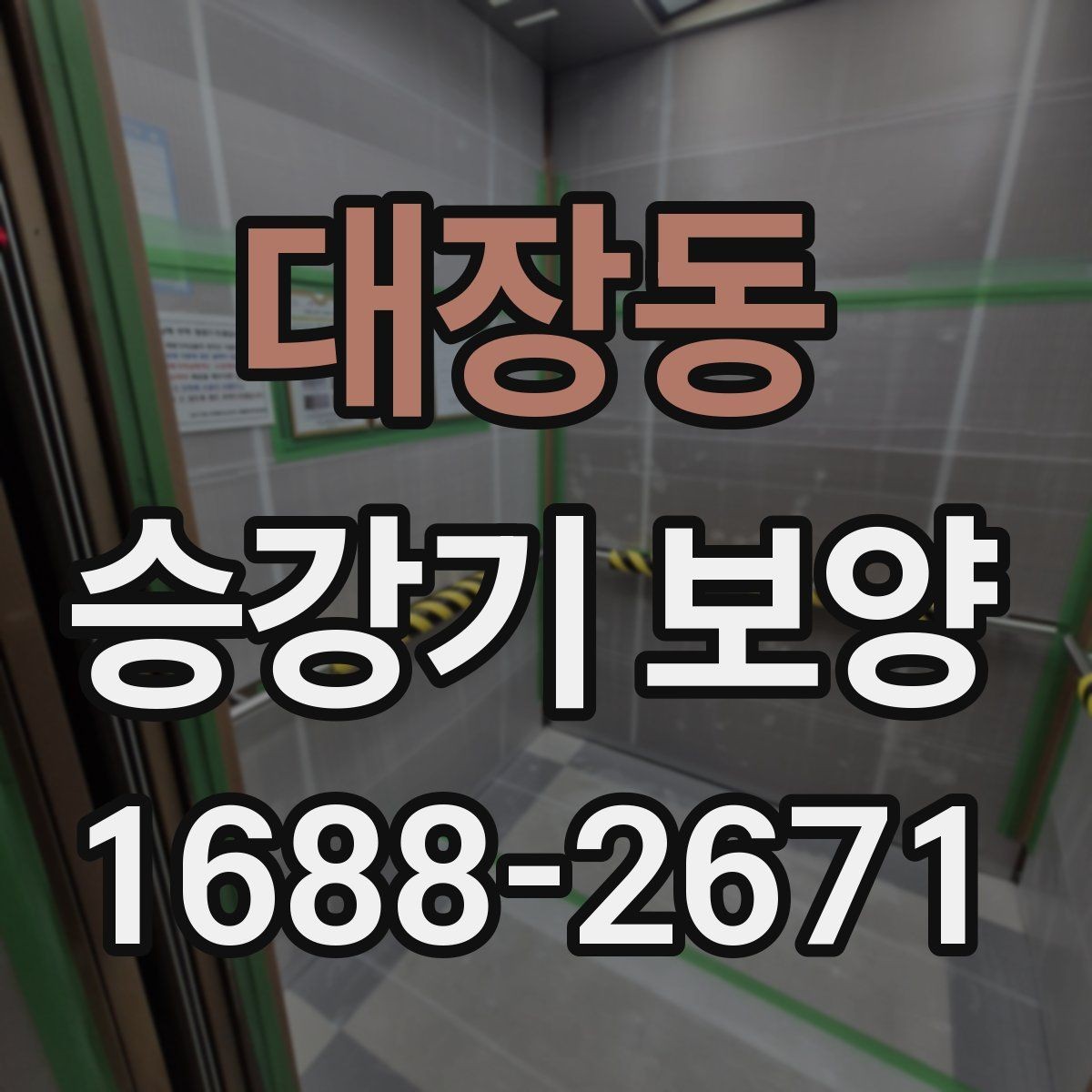 대장동 승강기 보양 품질을 좌우하는 관리 요소
