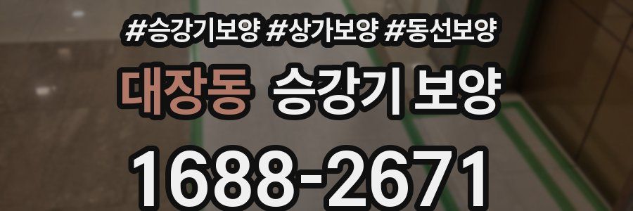 대장동 승강기 보양