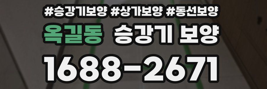 옥길동 승강기 보양