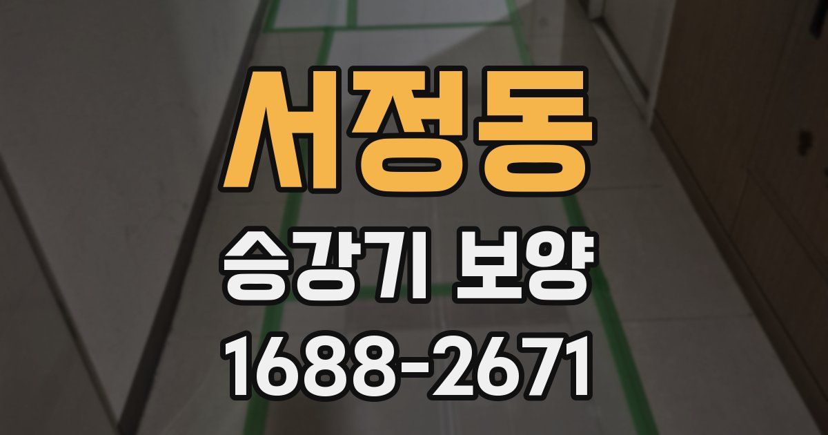 서정동 승강기 보양