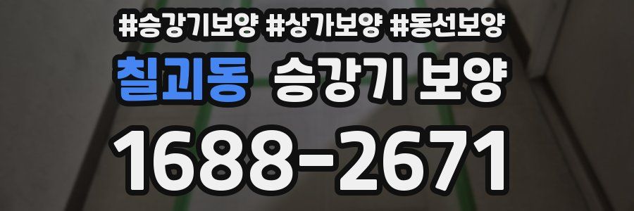 칠괴동 승강기 보양