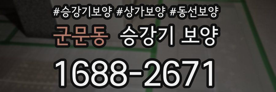 군문동 승강기 보양