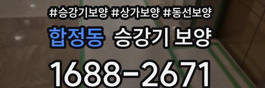 합정동 승강기 보양