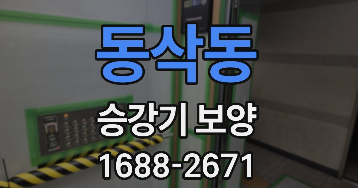 동삭동 승강기 보양