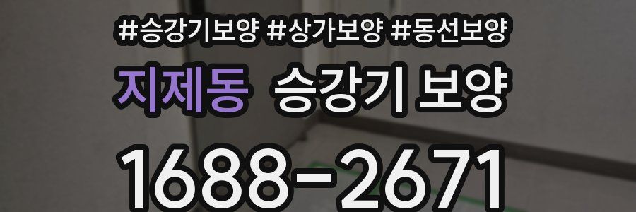 지제동 승강기 보양