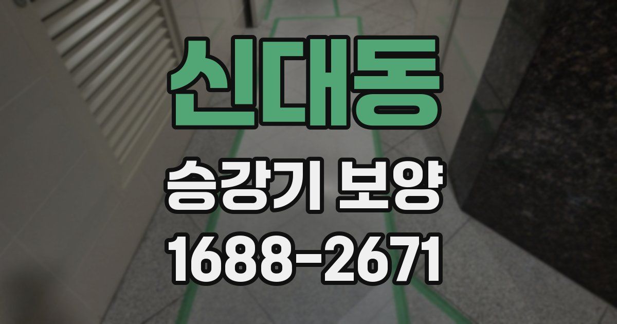 신대동 승강기 보양