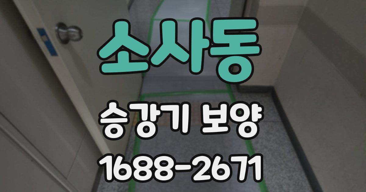 소사동 승강기 보양
