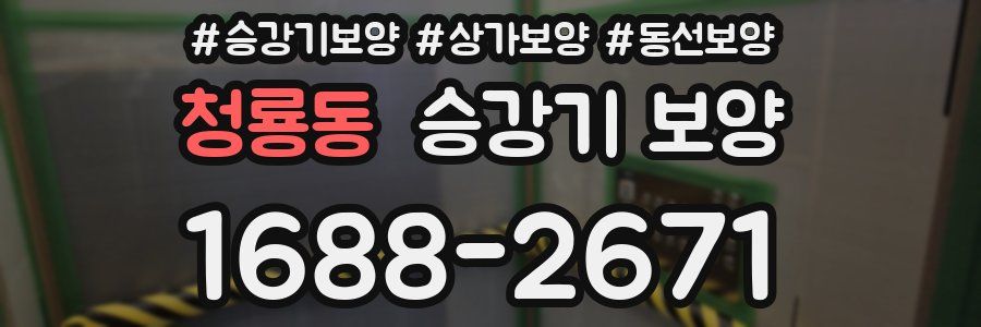 청룡동 승강기 보양