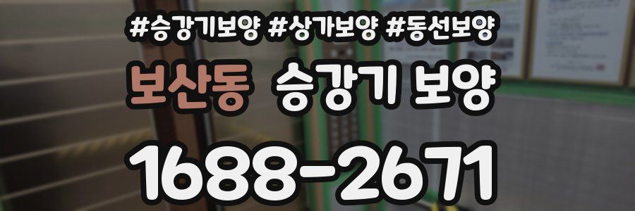 보산동 승강기 보양