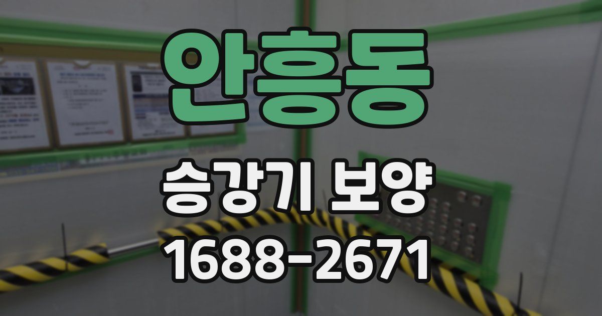 안흥동 승강기 보양