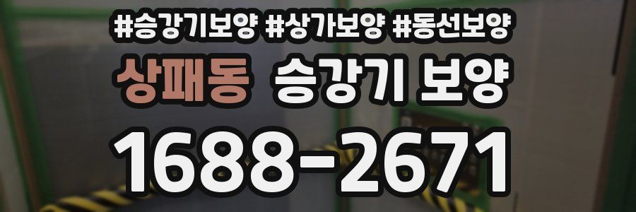 상패동 승강기 보양