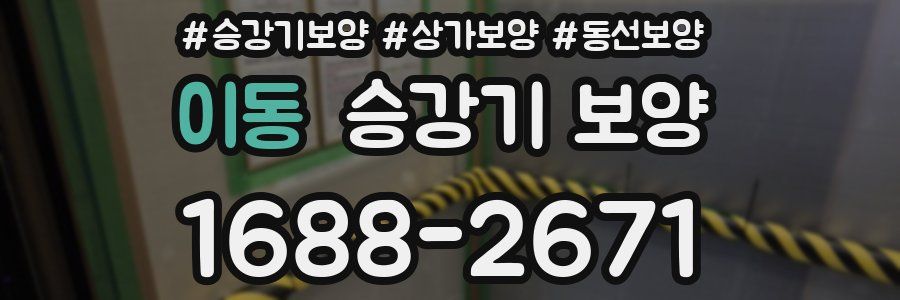 이동 승강기 보양