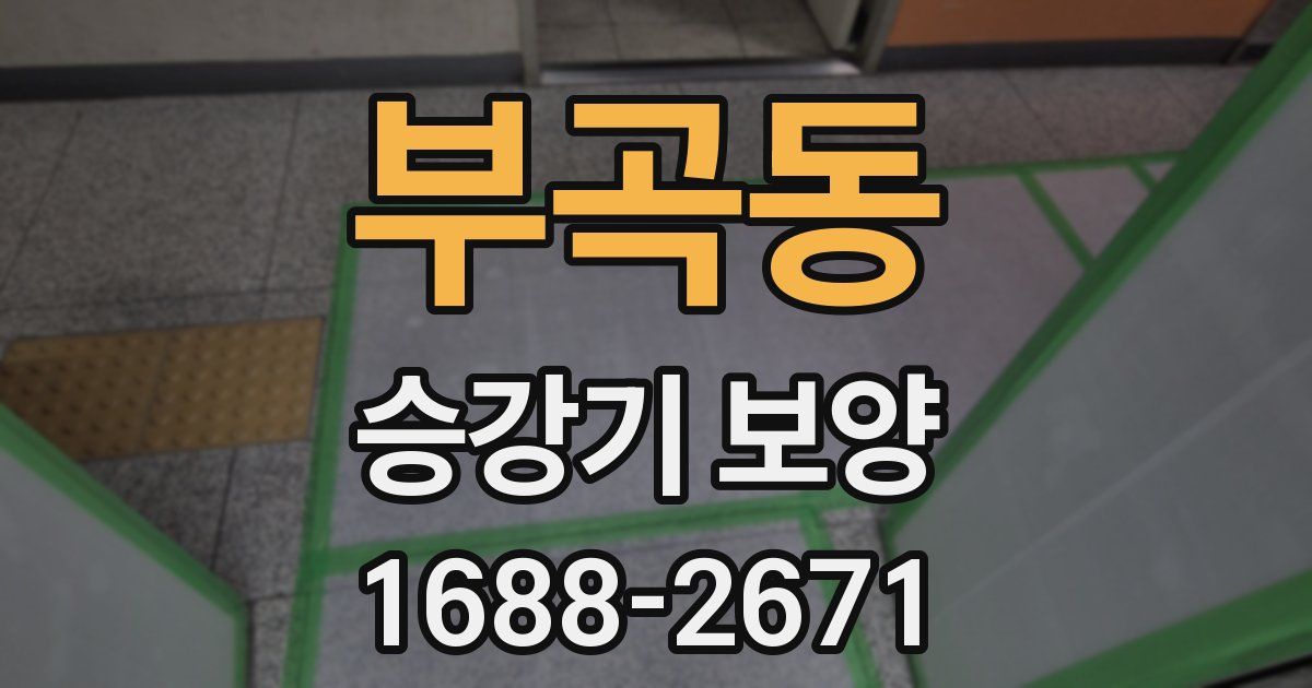 부곡동 승강기 보양