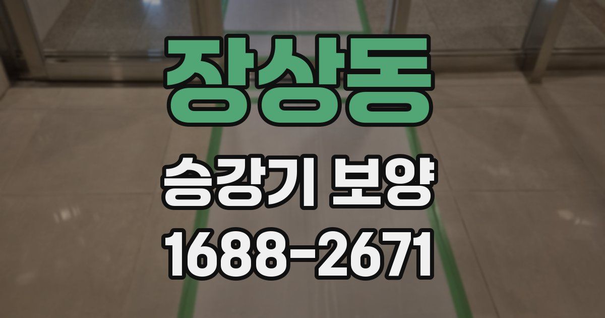 장상동 승강기 보양