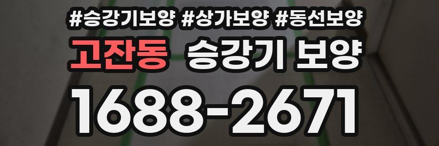 고잔동 승강기 보양