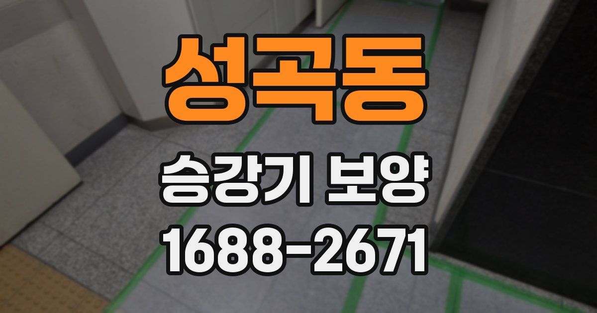 성곡동 승강기 보양