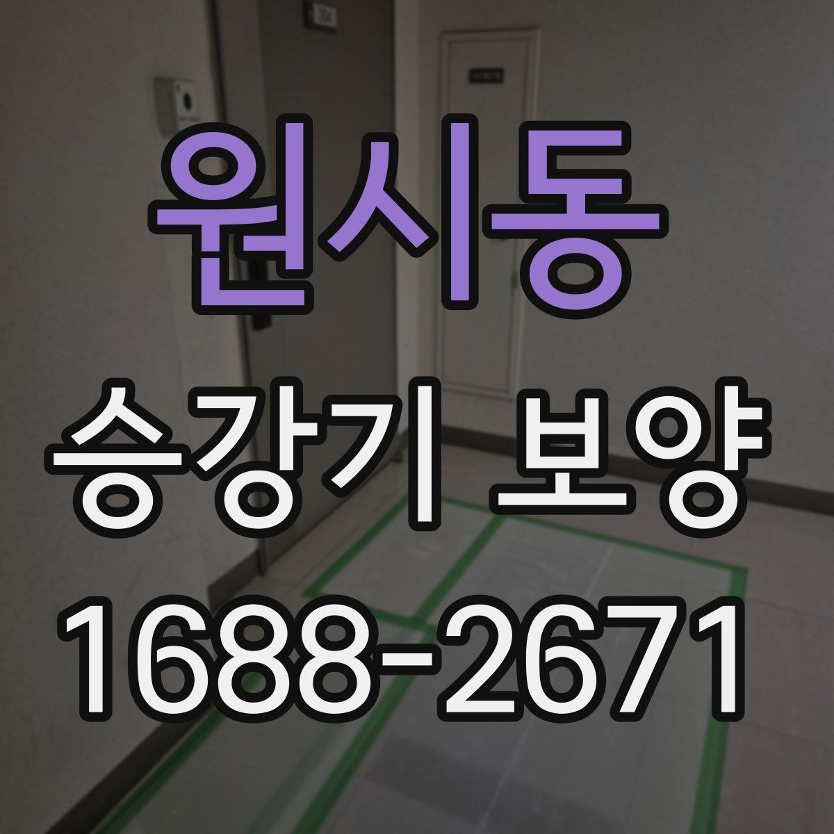 원시동 승강기 보양 작업 인력 배치와 역할 구분