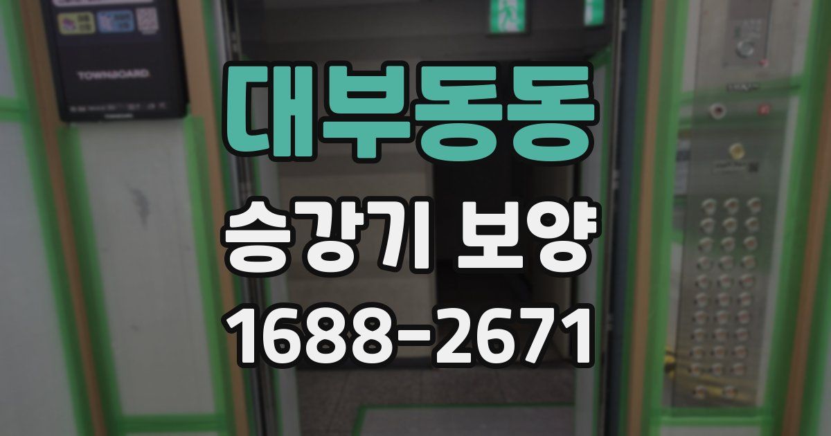 대부동동 승강기 보양