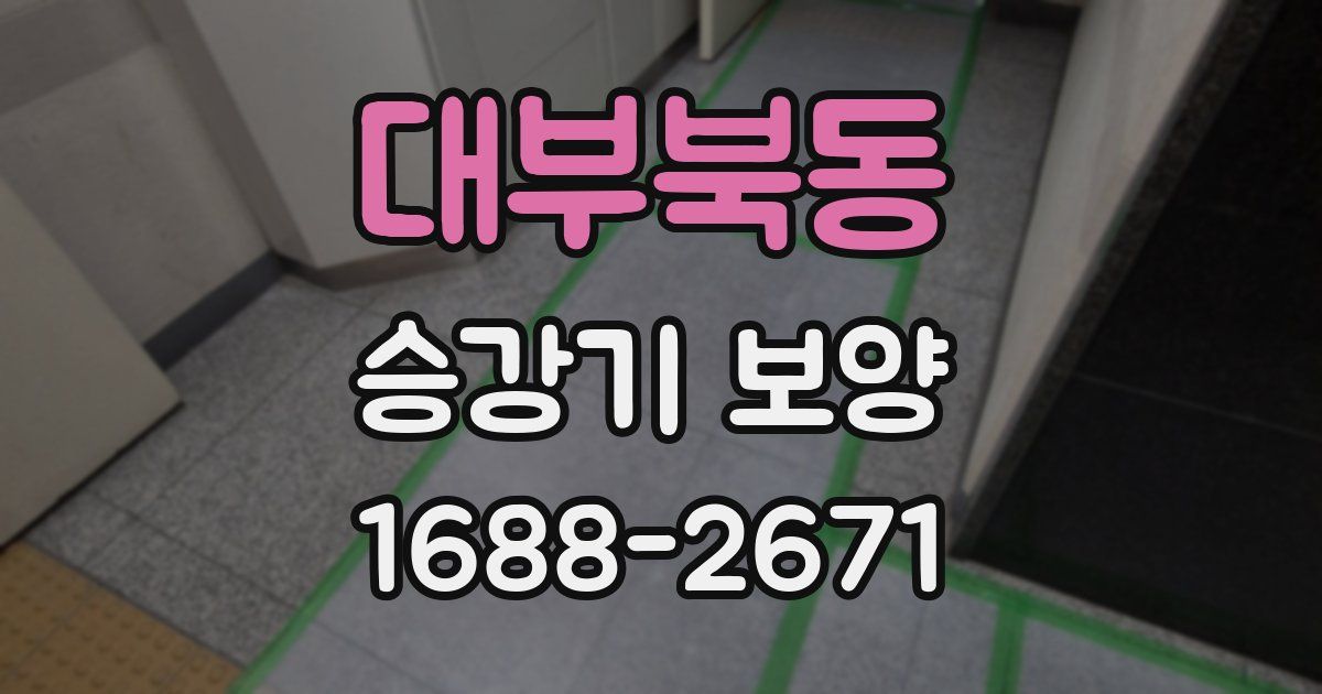 대부북동 승강기 보양