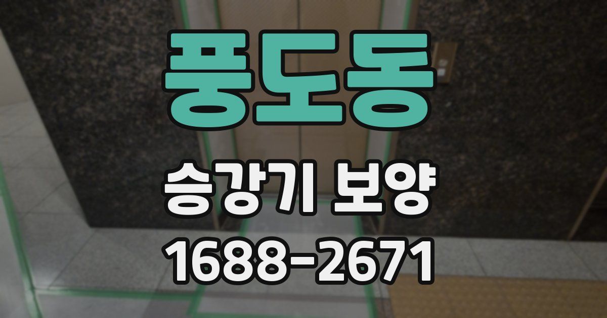 풍도동 승강기 보양