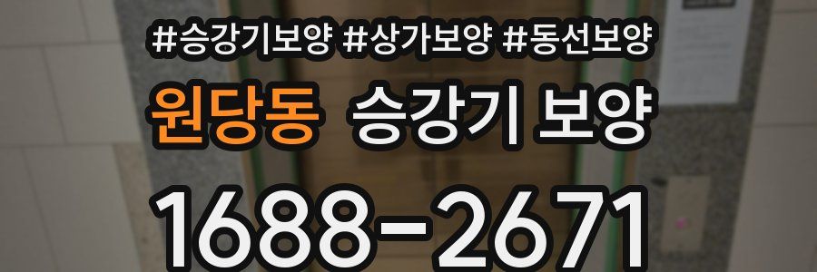 원당동 승강기 보양
