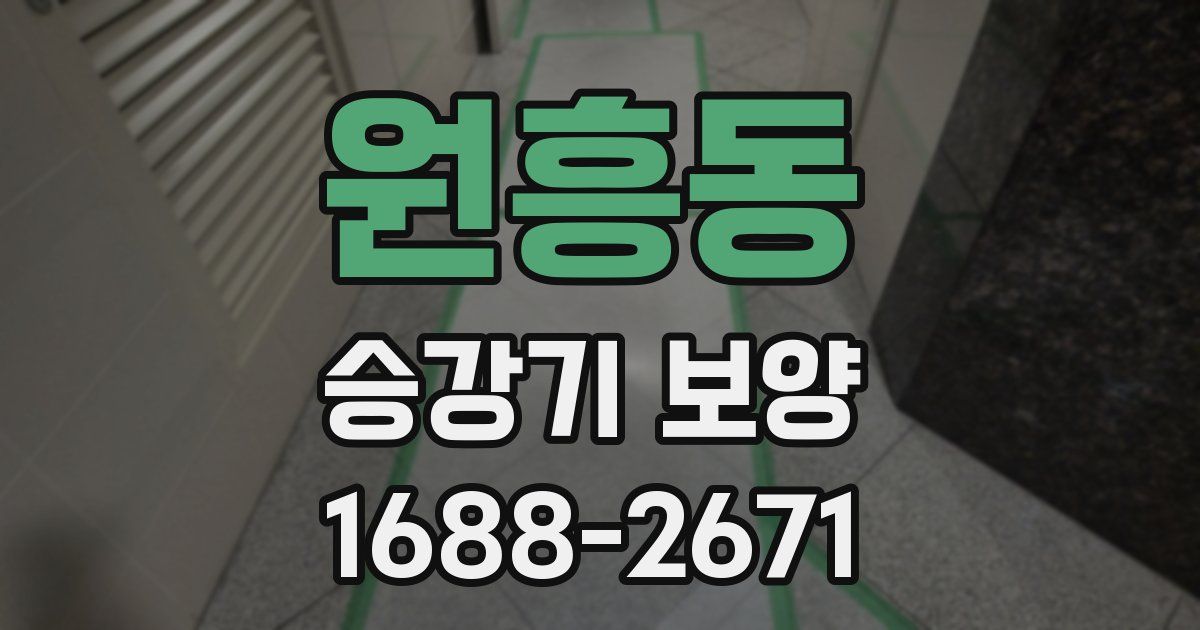 원흥동 승강기 보양