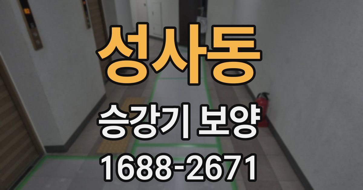 성사동 승강기 보양