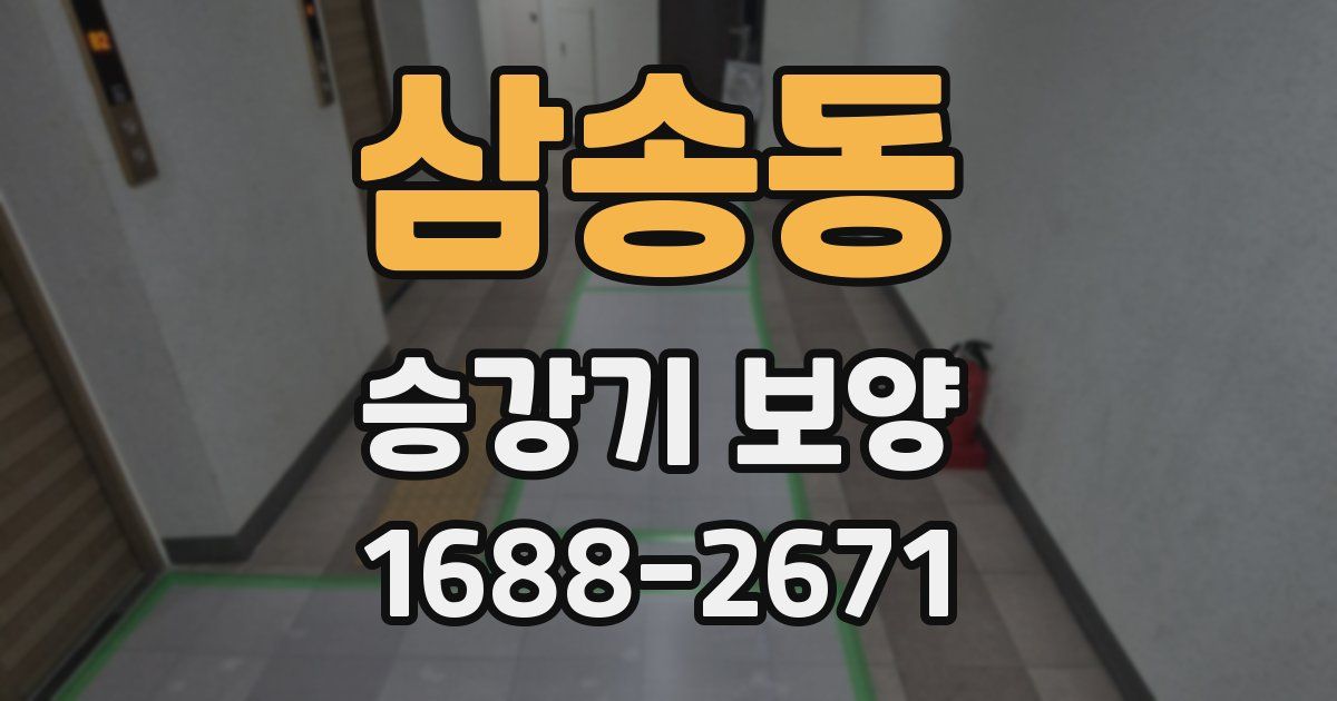 삼송동 승강기 보양