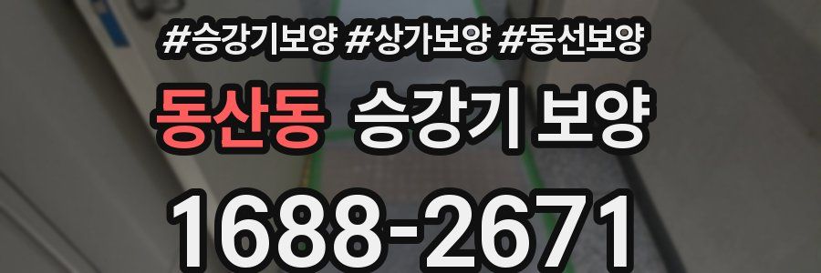 동산동 승강기 보양
