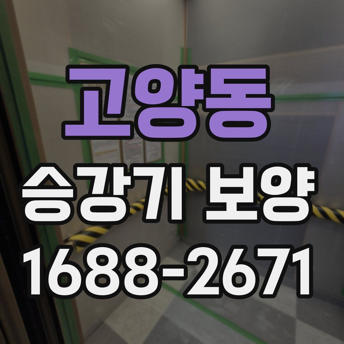 고양동 승강기 보양 과정에서 생길 수 있는 문제