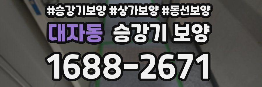 대자동 승강기 보양