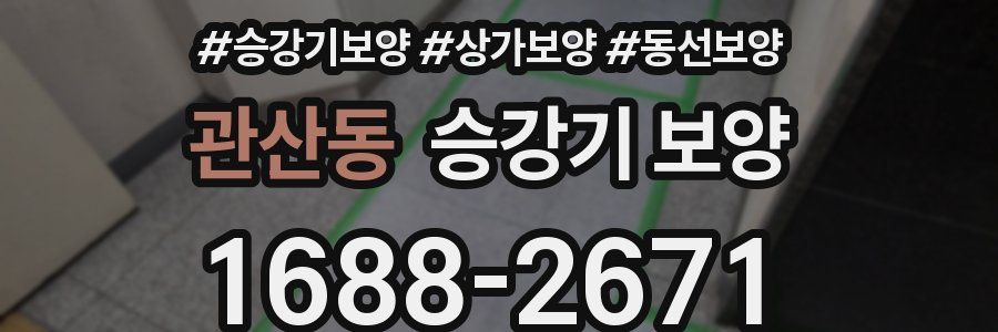 관산동 승강기 보양