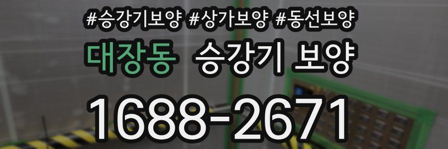대장동 승강기 보양