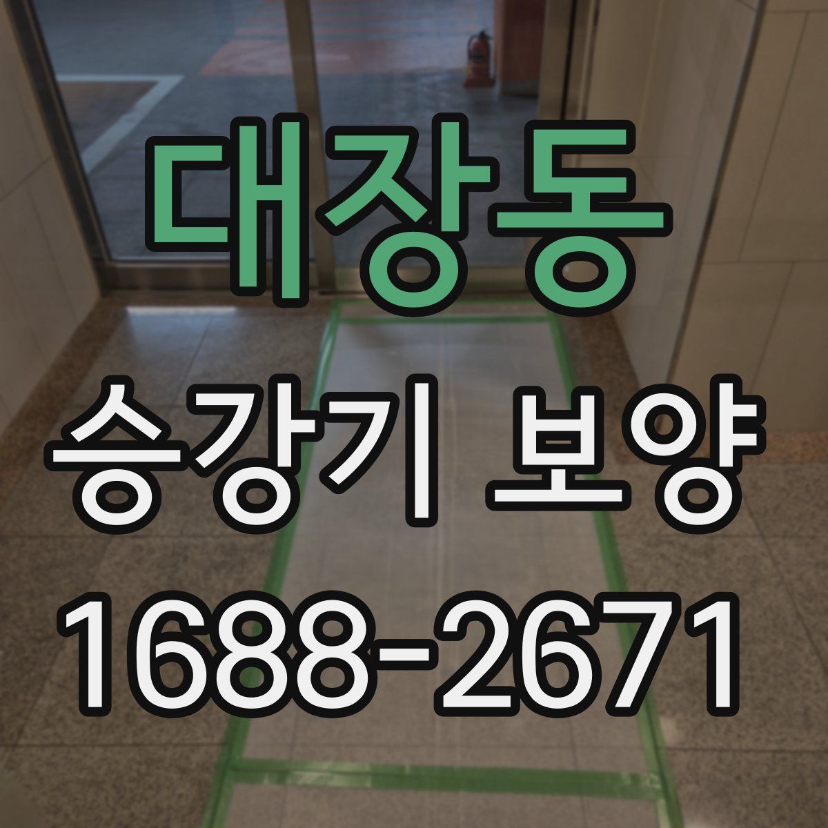 대장동 승강기 보양