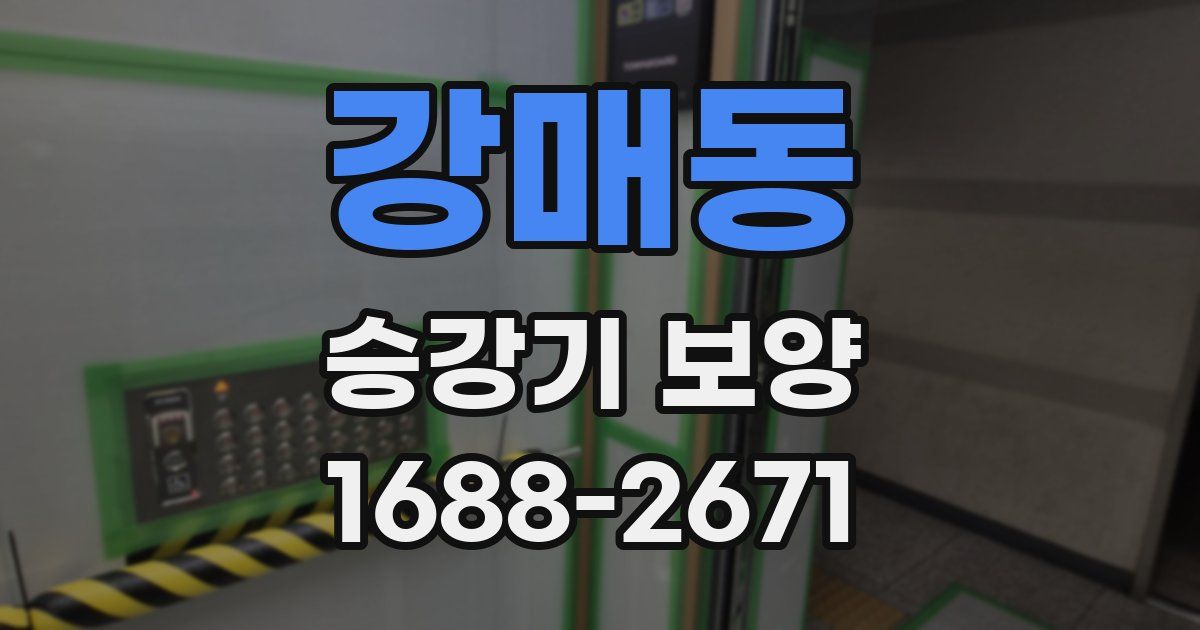 강매동 승강기 보양