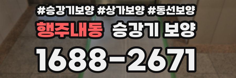 행주내동 승강기 보양