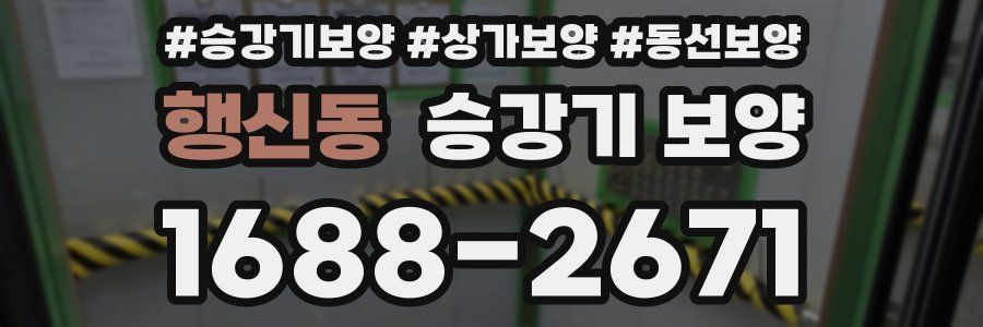 행신동 승강기 보양
