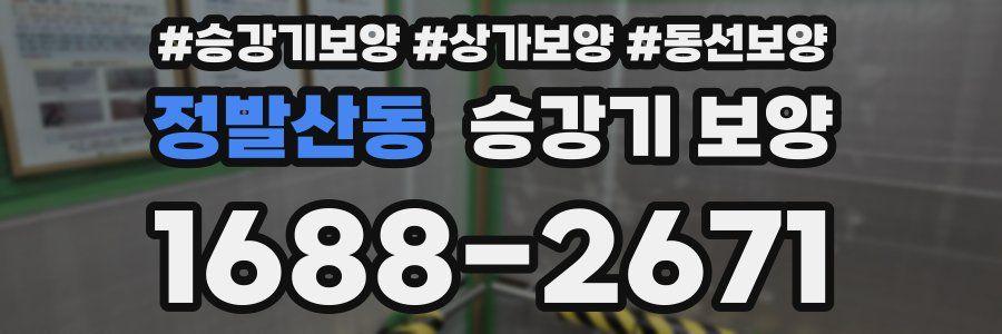 정발산동 승강기 보양