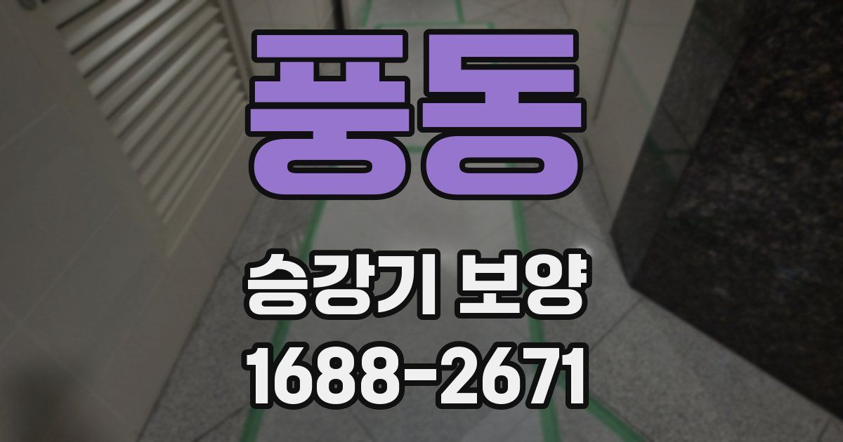풍동 승강기 보양